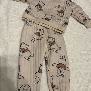 Cream Winnie the Pooh Baby Outfit